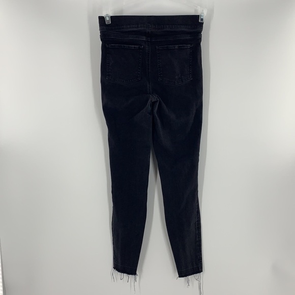 SPANX BY SARA BLAKLEY DISTRESSED ANKLE RAW HEM JEGGINGS SMALL - Picture 3 of 5